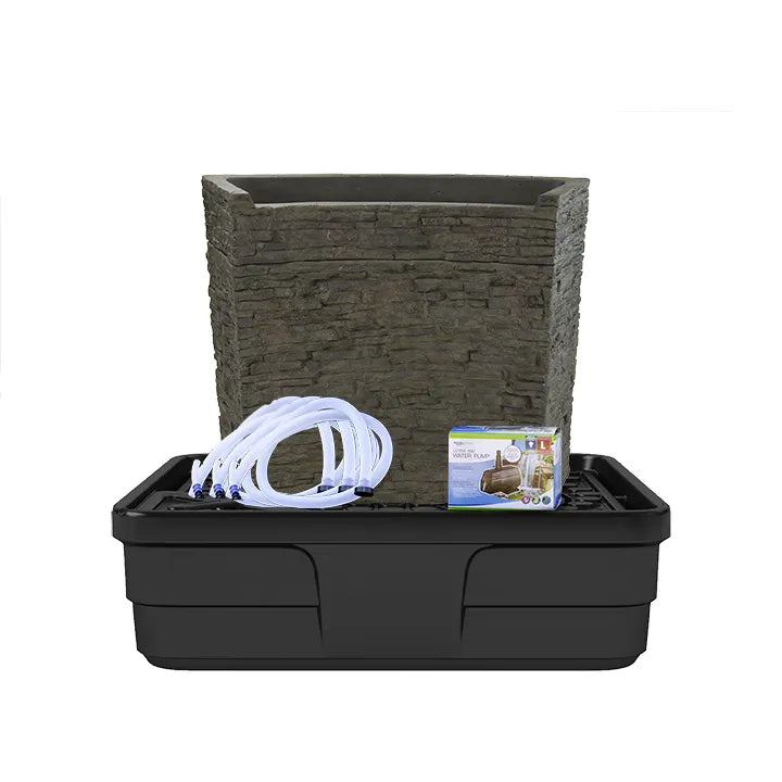 Stacked Slate Wall Fountain Kit – 32″ H (81 cm)