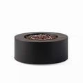 32 In. W X 13.5 In. H Iron Propane Gas Burning round Outdoor Patio Fire Pit in Dark Grey