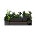 10FT Large Industrial Outdoor Flowerbox Bench (SAK95620)