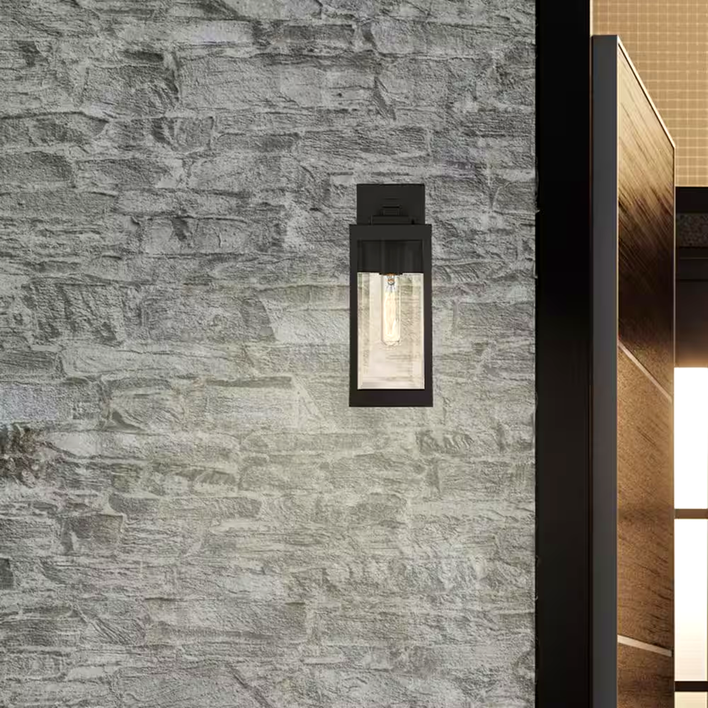 Westover 1-Light Western Bronze Outdoor Wall Lantern Sconce