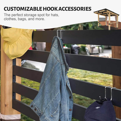 10ft X 12ft Alora Heavy-Duty Premium Outdoor All-Season Wooden Cedar Hardtop Gazebo (SAK57184)