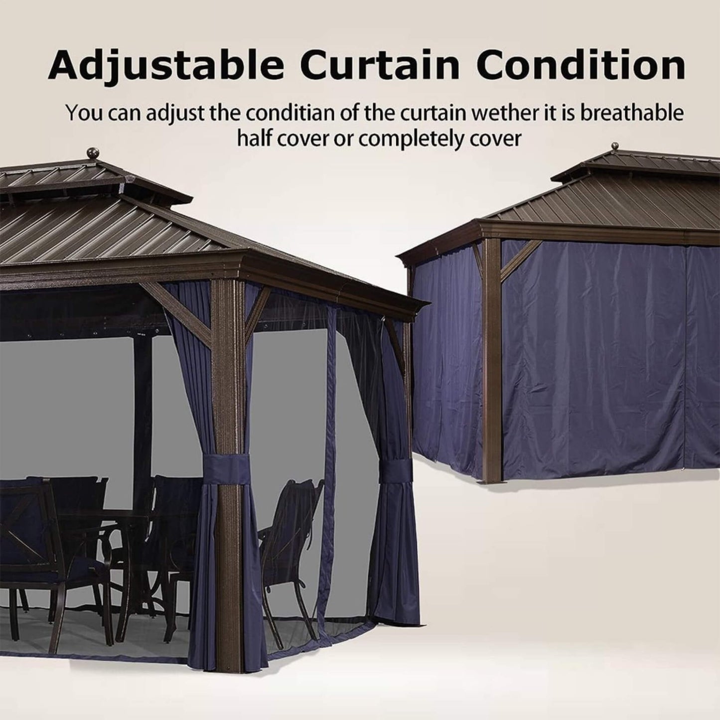 12ft x 20ft Alora Heavy-Duty Hardtop Outdoor Gazebo (SAK18352)