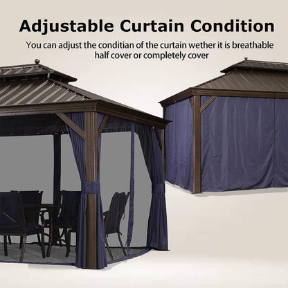 12ft x 20ft Alora Heavy-Duty Hardtop Outdoor Gazebo (SAK18352)