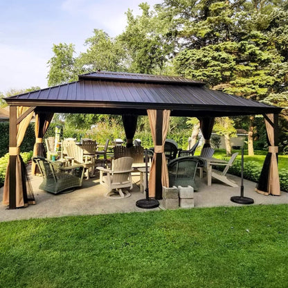 12ft x 20ft Alora Heavy-Duty Hardtop Outdoor Gazebo (SAK18352)