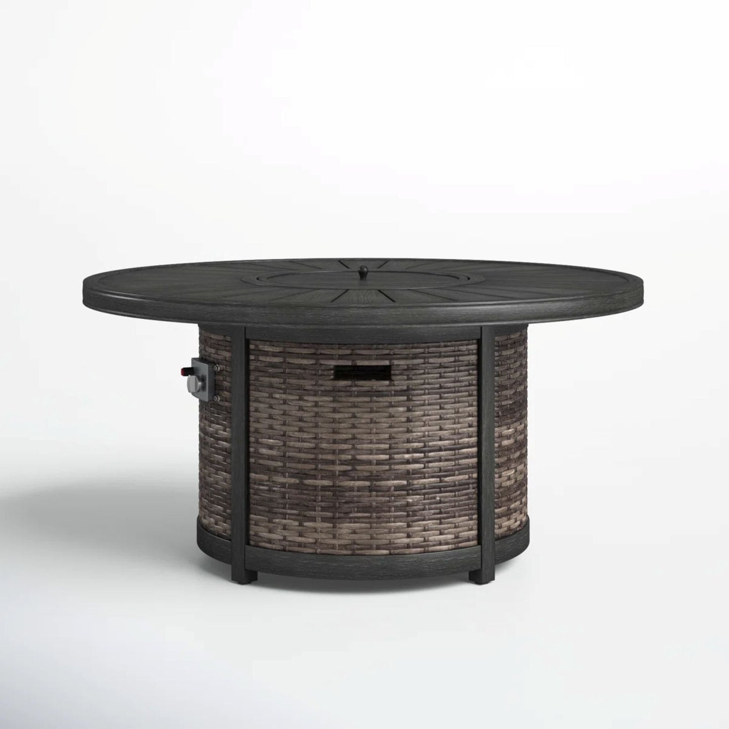 Unique Piece Furniture Cassara Resort 52″ Square Propane Fire Pit Table (60,000 BTU) – Brown