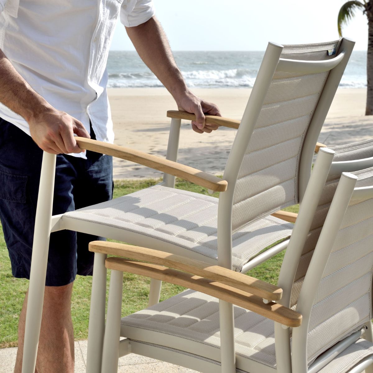 Portals Light Lite Stacking Outdoor Armchairs (Set of 2)