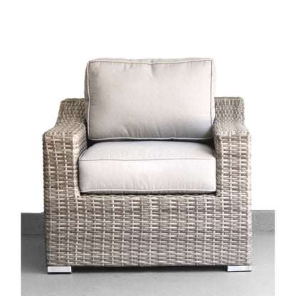 All-Weather Outdoor Wicker Patio Conversation Set with Cushions