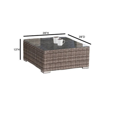 All-Weather Outdoor Wicker Patio Conversation Set with Cushions