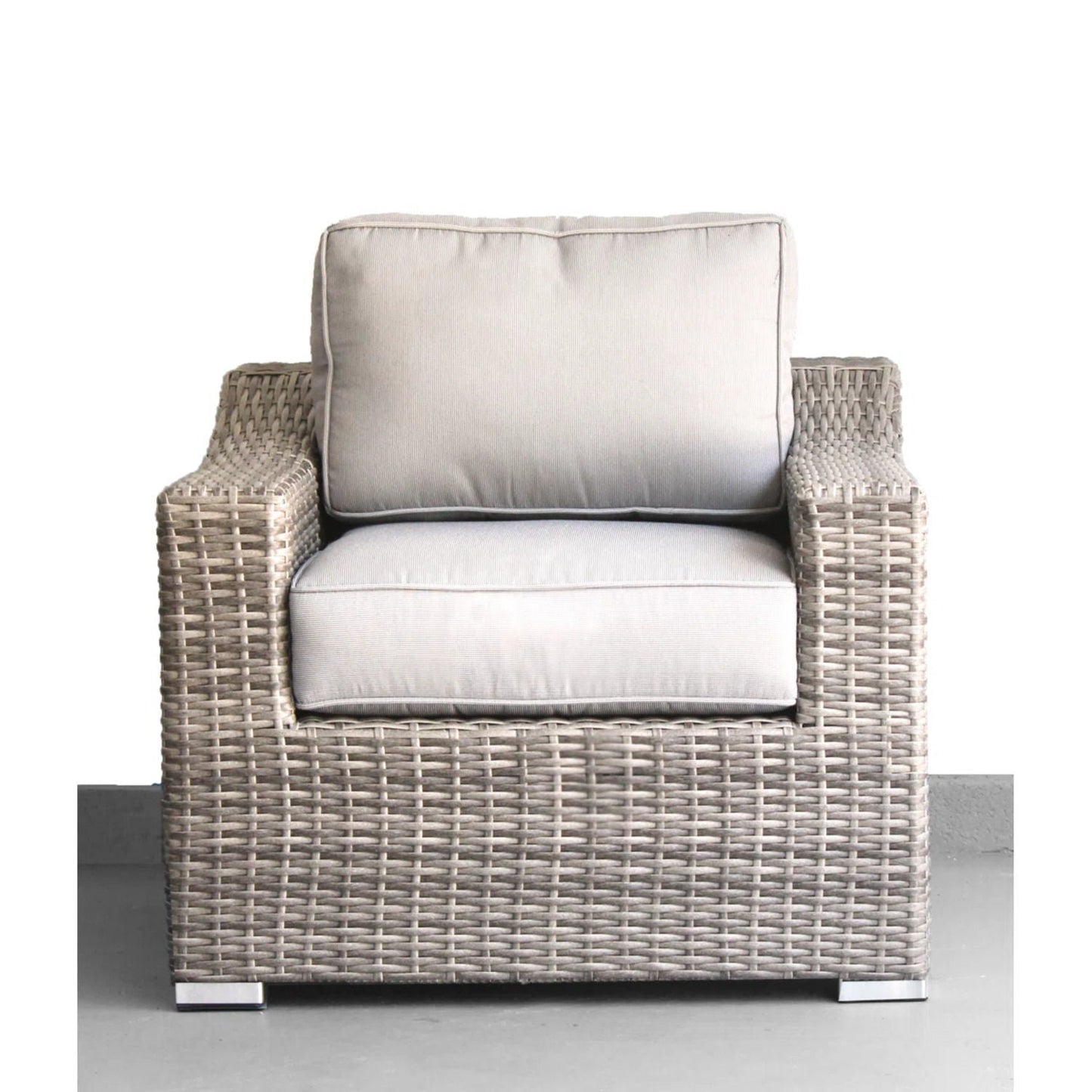 All-Weather Outdoor Wicker Patio Conversation Set with Cushions
