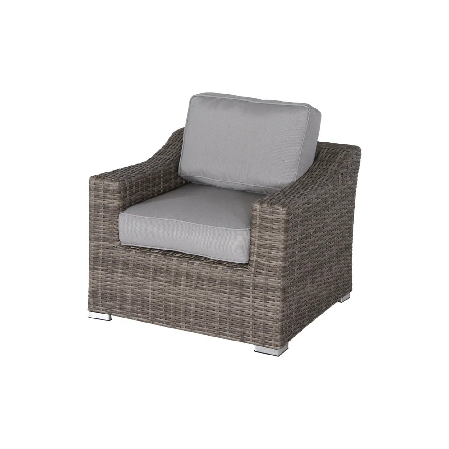 All-Weather Outdoor Wicker Patio Conversation Set with Cushions