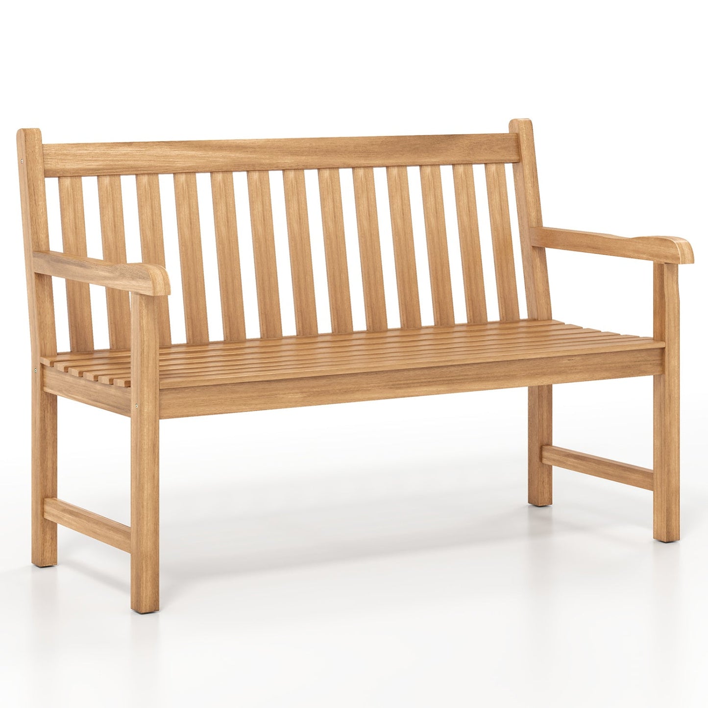 62-Inch Teak Wood Outdoor Garden Bench
