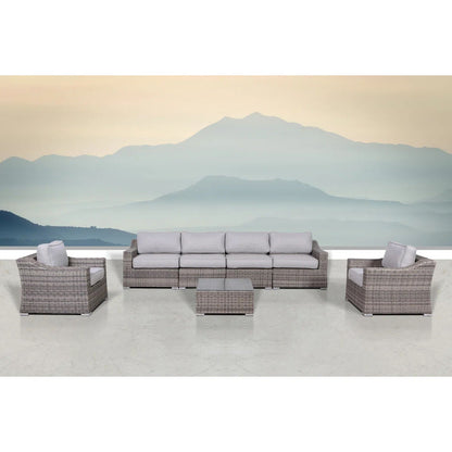 All-Weather Outdoor Wicker Patio Conversation Set with Cushions