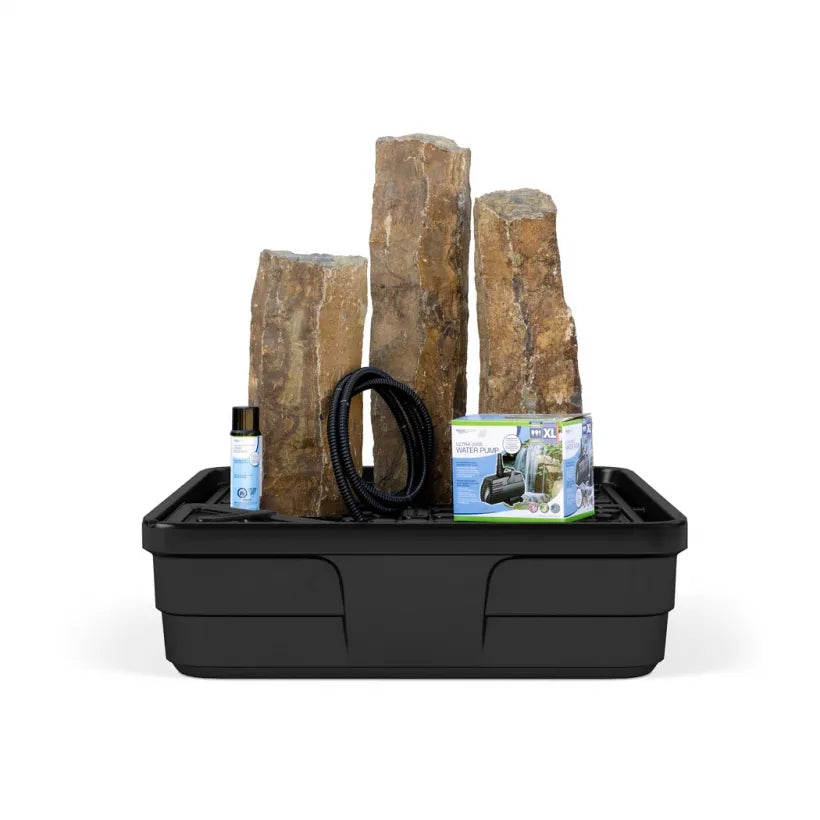 Natural Mongolian Basalt Columns Set of 3 Fountain Kit