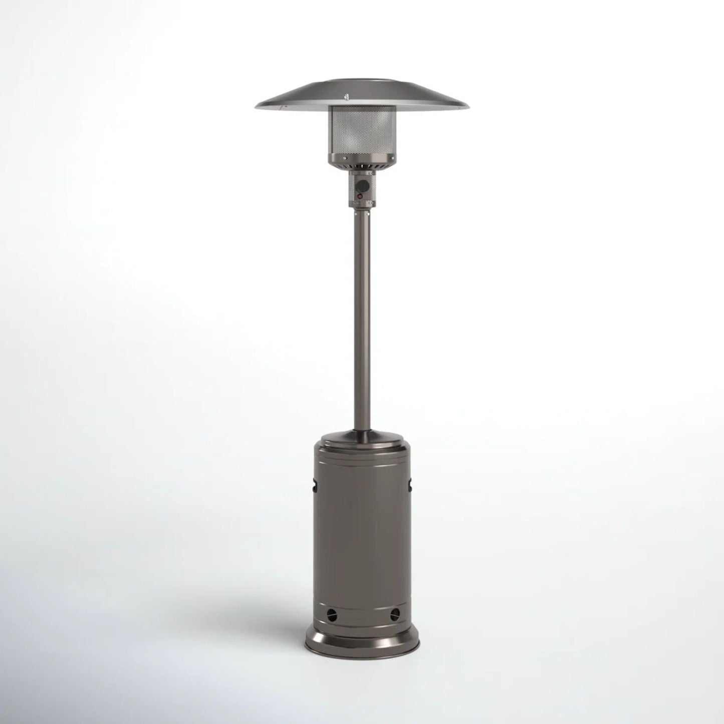 46,000 BTU Standing Liquid Propane Patio Heater - Steel Gray
