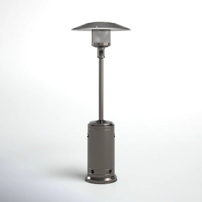 46,000 BTU Standing Liquid Propane Patio Heater - Steel Gray