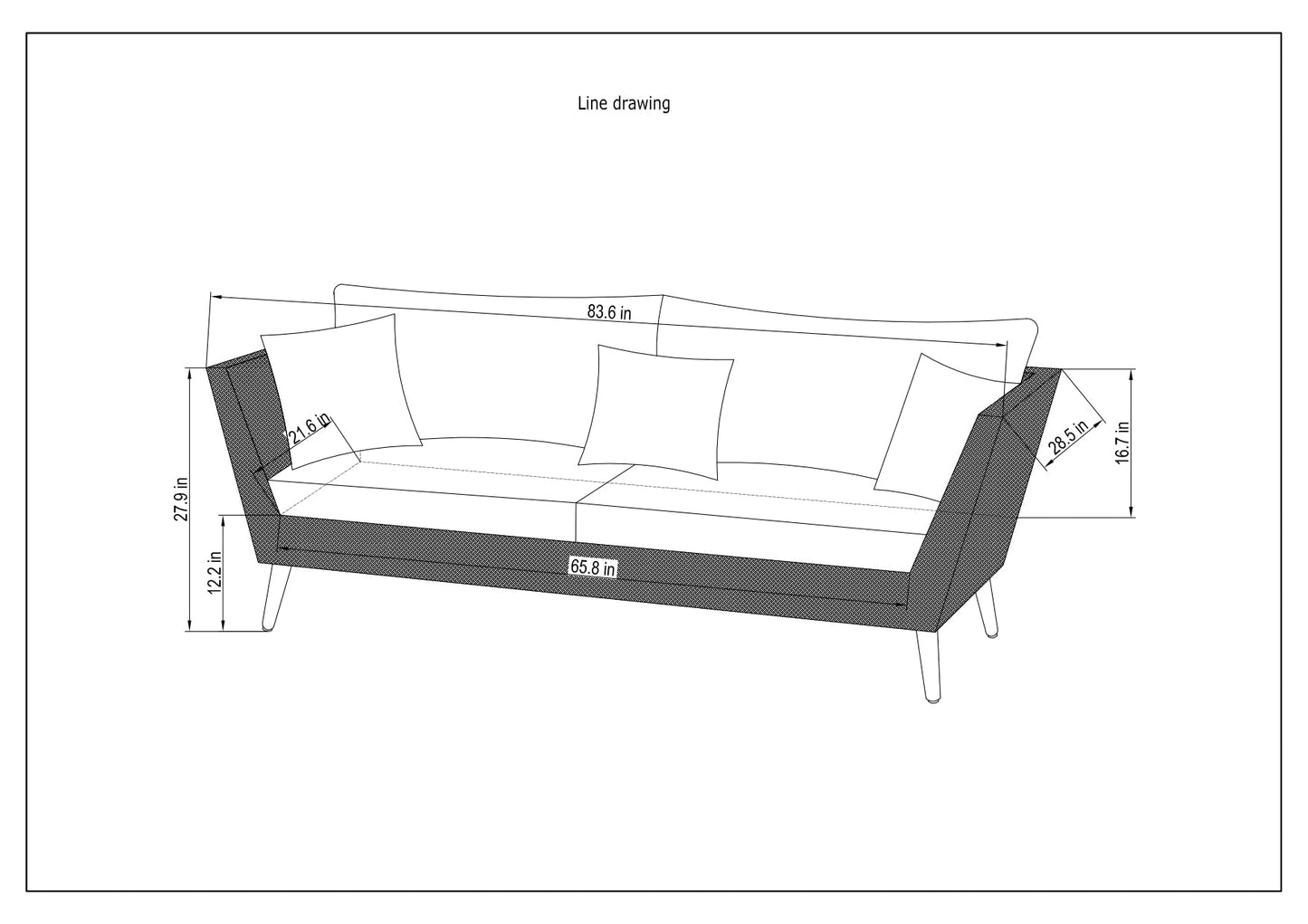 LifestyleGarden US Panther Outdoor Wicker and FSC Wood Seating Set