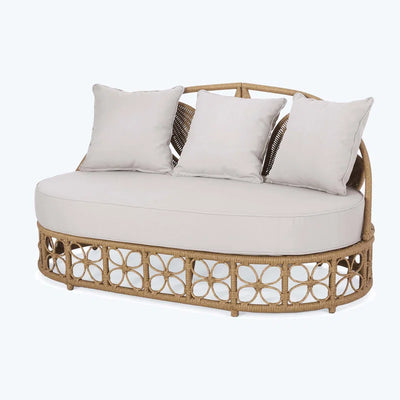 Atia 60'' Wide Wicker Patio Daybed with Cushions