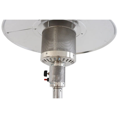 46,000 BTU Standing Liquid Propane Patio Heater - Steel Gray