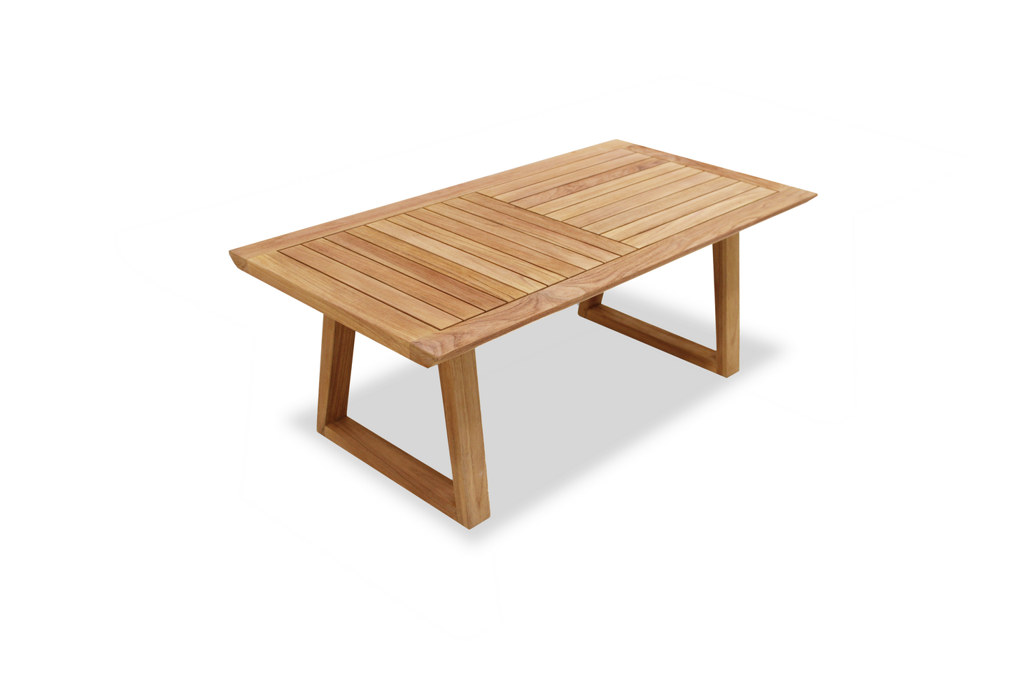LifestyleGarden US Agate Rectangular Teak Outdoor Coffee Table