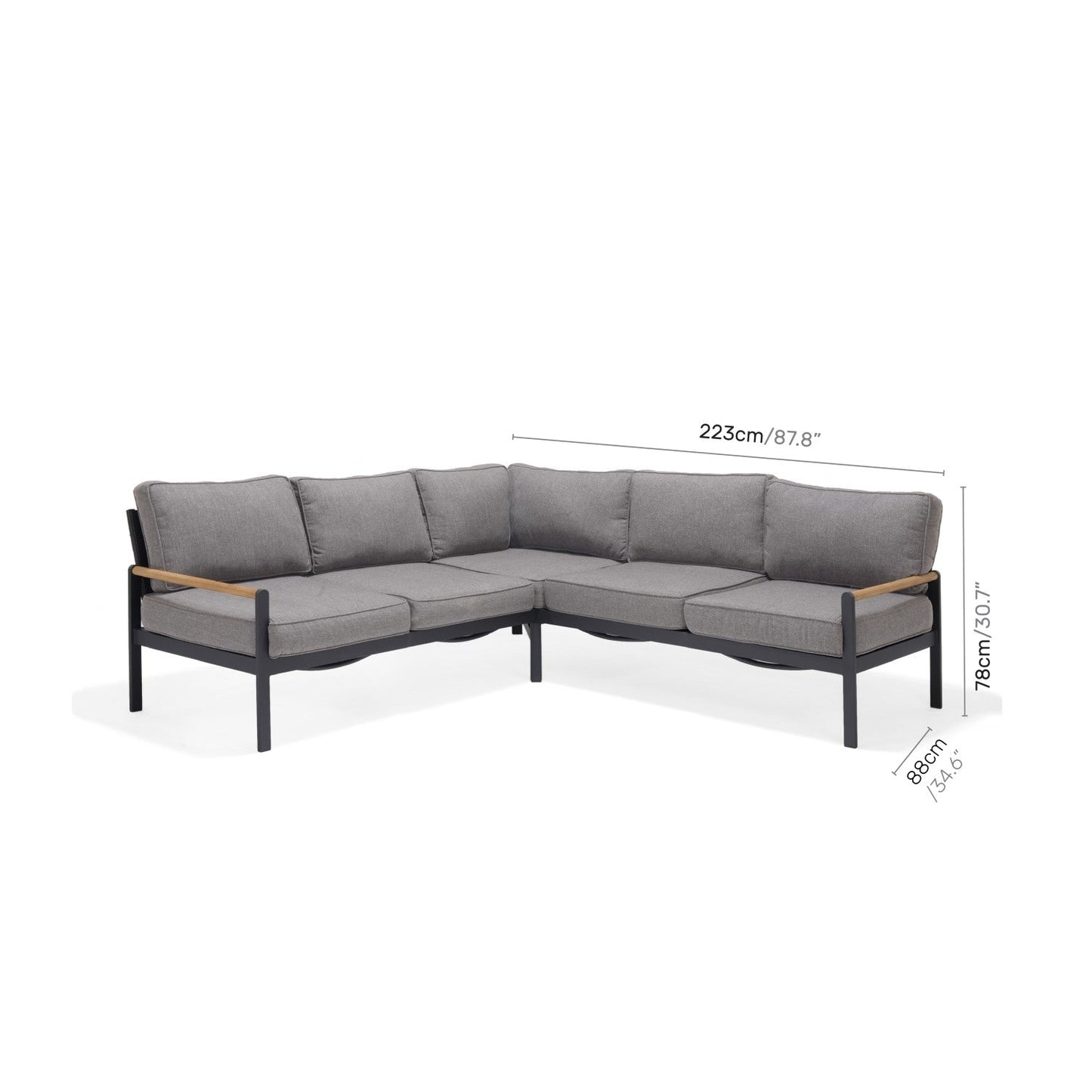 Amber Deluxe Kitchen Corner Set - 4pc