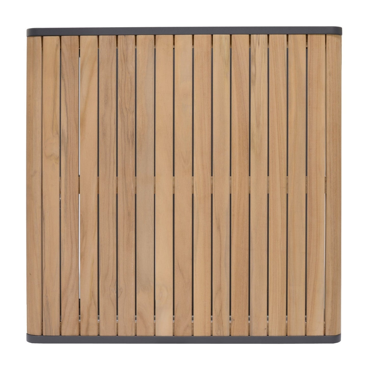 LifestyleGarden US Amber Square Teak and Aluminum Outdoor Coffee Table