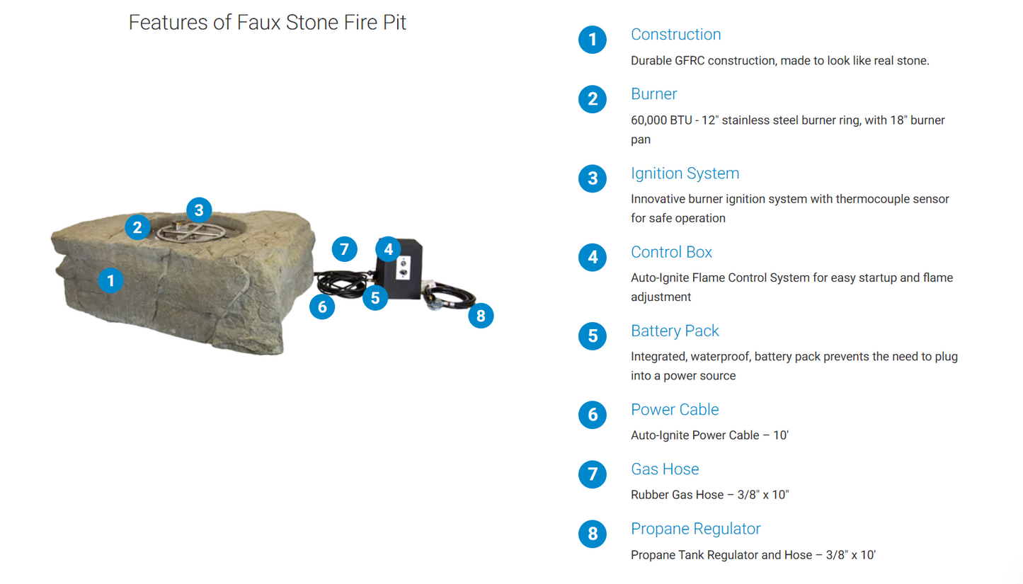 Faux Stone Fire Pit
