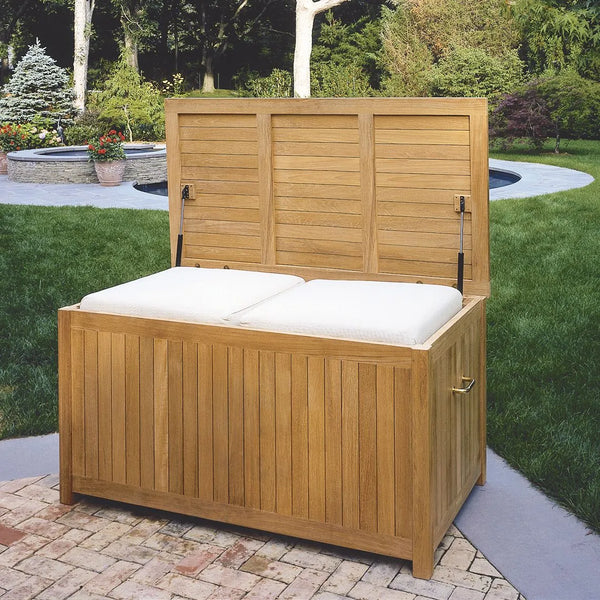 Kingsley Bate Premium Teak 60" Luxury Cushion Storage Box