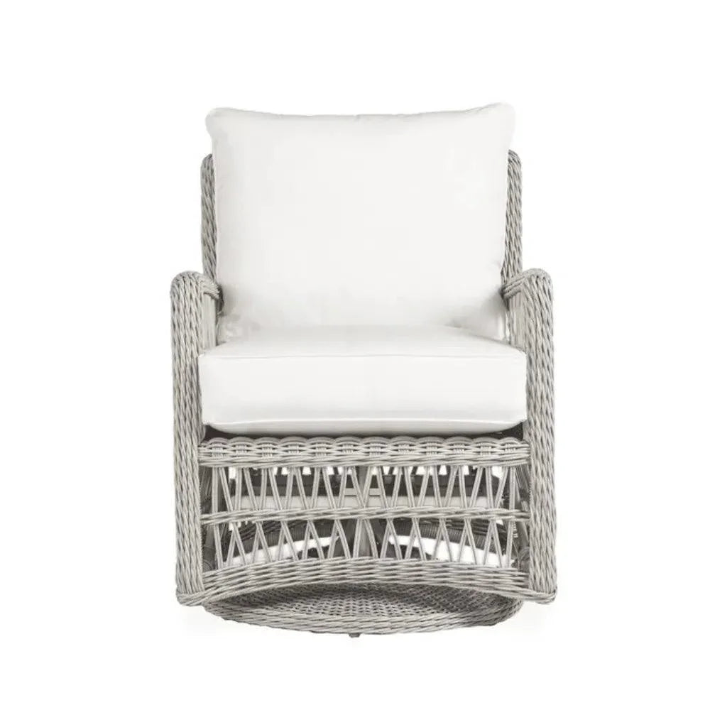 Lloyd Flanders Mackinac All-Weather Wicker Outdoor Swivel Glider Chair