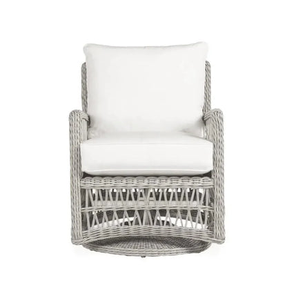 Lloyd Flanders Mackinac All-Weather Wicker Outdoor Swivel Glider Chair