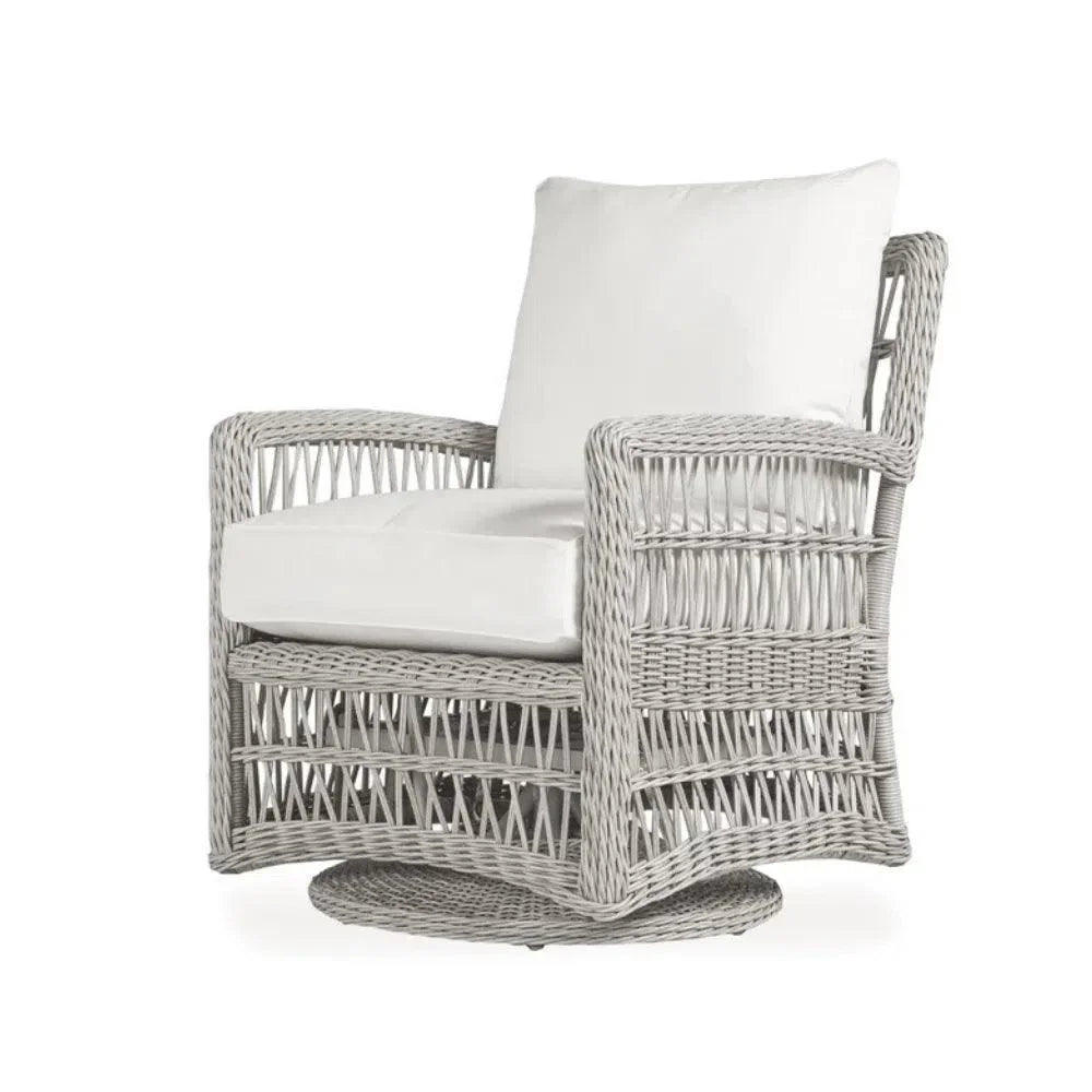 Lloyd Flanders Mackinac All-Weather Wicker Outdoor Swivel Glider Chair