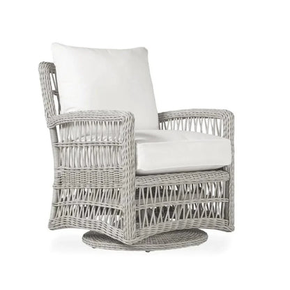 Lloyd Flanders Mackinac All-Weather Wicker Outdoor Swivel Glider Chair