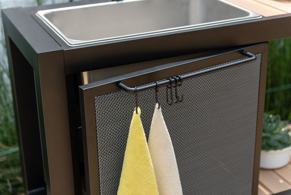 Panama Dark Outdoor Kitchen Station – Weatherproof Aluminum