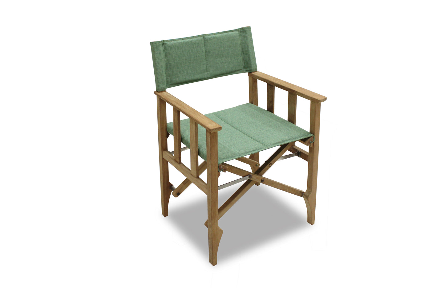 Zircon Teak Folding Director Chair – Piquant Green