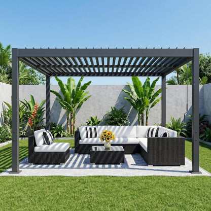 Alora Aluminum Louvered Pergola Kit (SAK94316)