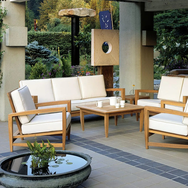 Kingsley Bate Amalfi 80" Premium Teak Deep Seating Sofa