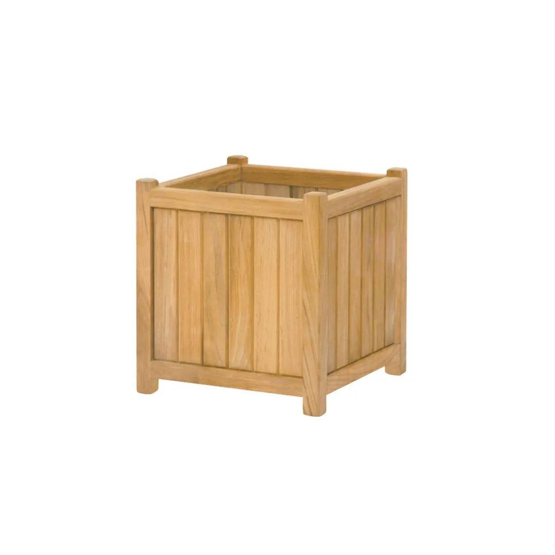 Kingsley Bate Brookside 16" Premium Teak Square Garden Planter