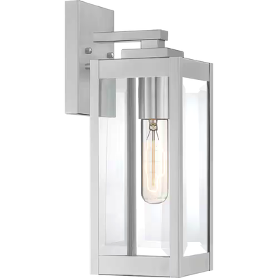 Westover 1-Light Stainless Steel Outdoor Wall Lantern Sconce