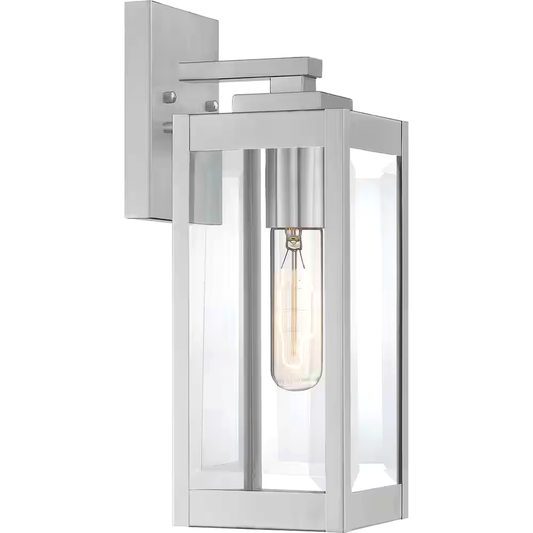 Westover 1-Light Stainless Steel Outdoor Wall Lantern Sconce