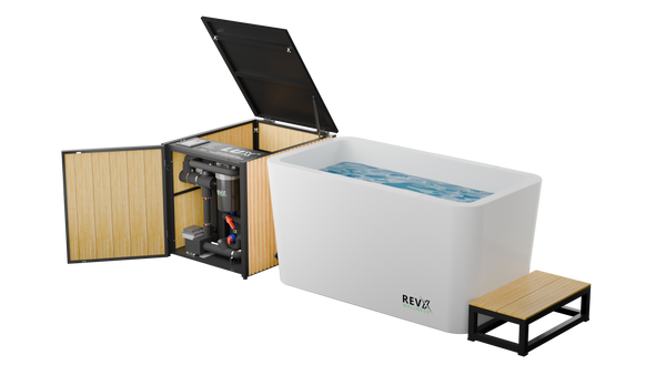 RevX Acrylic X Tub Cold Plunge with LUX High-Performance Chiller