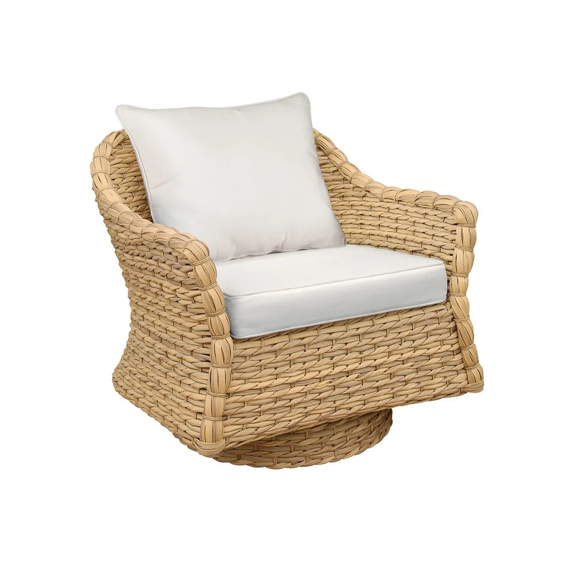 Kingsley Bate Vero Wicker Swivel Rocker Lounge Chair
